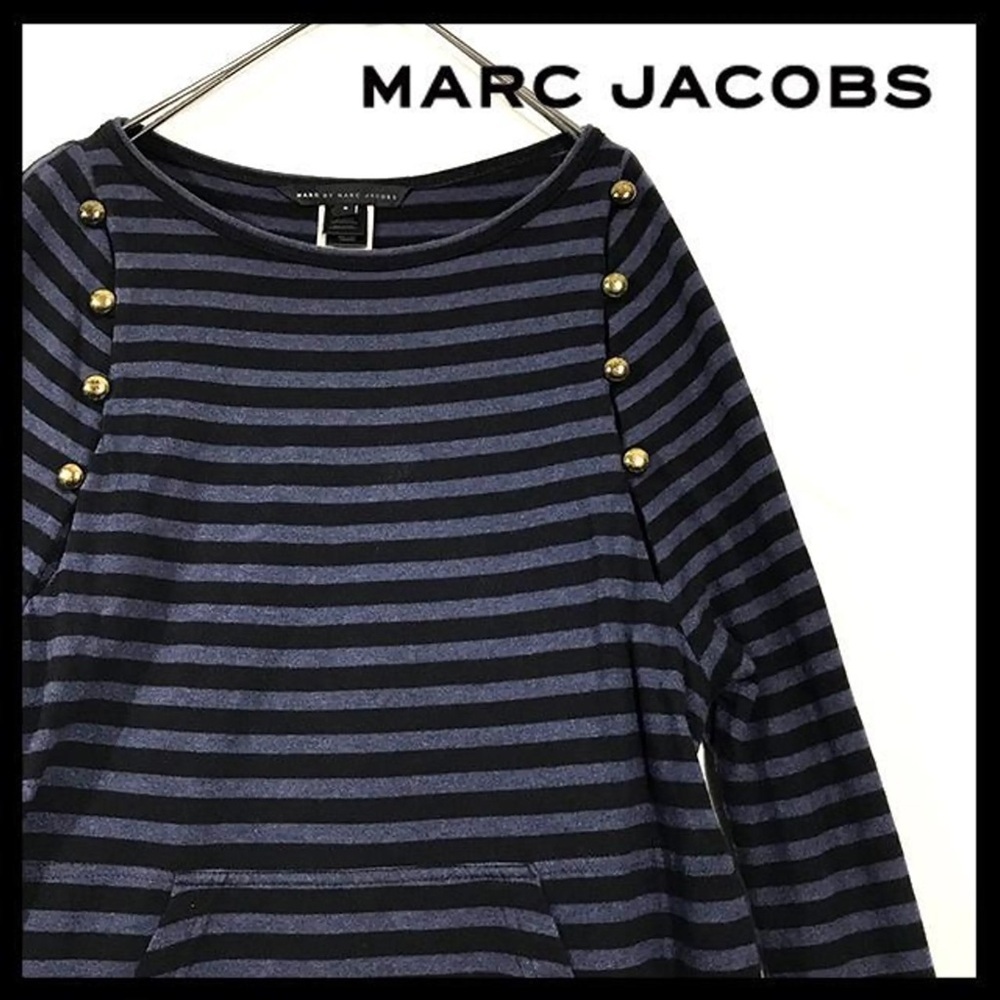 Marc by Marc Jacobs Striped Tunic with gold buttons size small